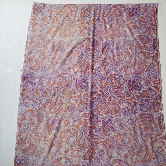 Boho Cashmere Handmade Paisley Print Fringe Pashmina Scarf Shawl Wrap - Picture 4 of 9